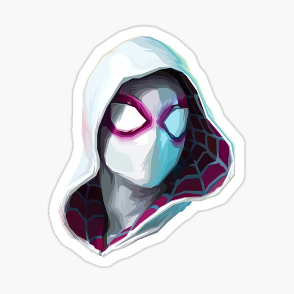 "Superhero Ghost Spider" Sticker for Sale by GeorgieDeemss | Redbubble