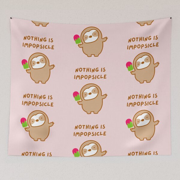 Item preview, Nothing is Impossible Popsicle Sloth  designed and sold by theslothinme.