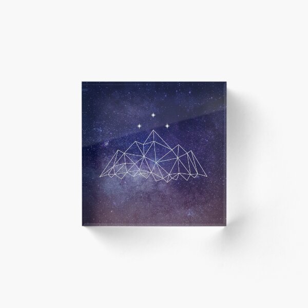 La cour de nuit Bloc acrylique
