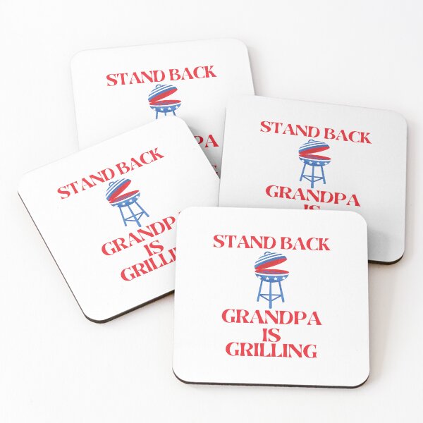 Item preview, Funny Father's Day Stand Back Grandpa Is Grilling Barbecue Grill designed and sold by MagicSD Designs.