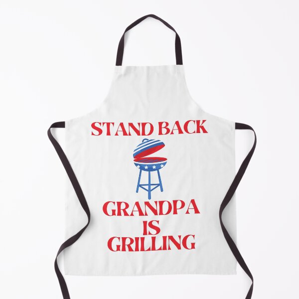 Item preview, Funny Father's Day Stand Back Grandpa Is Grilling Barbecue Grill designed and sold by MagicSD Designs.