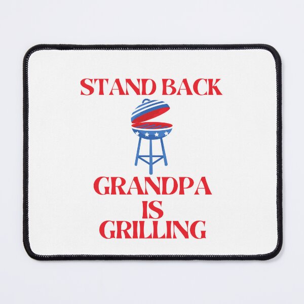 Item preview, Funny Father's Day Stand Back Grandpa Is Grilling Barbecue Grill designed and sold by MagicSD Designs.