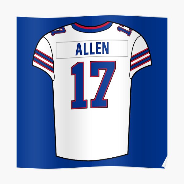 : Josh Allen #17 Buffalo Football Cotton Shirt Jersey (Small,  Blue) : Clothing, Shoes & Jewelry