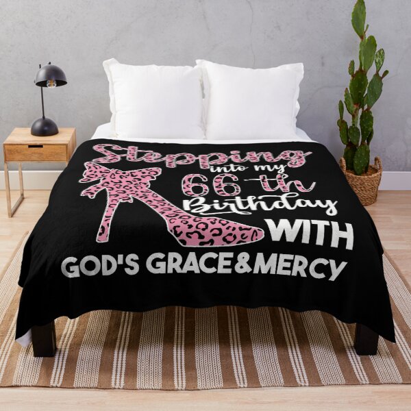 Item preview, Birthday Gifts For Women | Stepping Into My 66th Birthday With Gods Grace And Mercy | 66th Birthday designed and sold by AMINE ★★★★★.