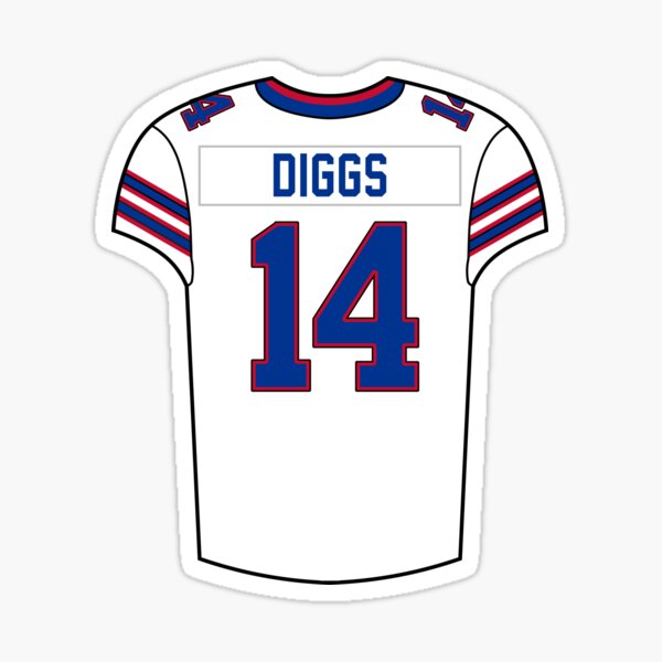 Buffalo Bills Stefon Diggs 14 Red Jersey Inspired Style Hawaiian