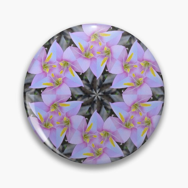 Item preview, Patrón de flor de estrella prismática negra y rosa - Hesperantha 1.3 designed and sold by FRLF.