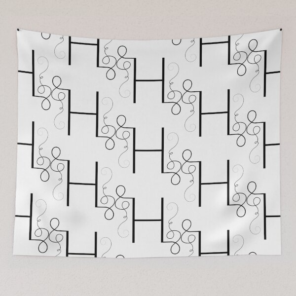 Item preview, Calligraphic letter H with flourishes of decorative whorls designed and sold by MadinaFatt.