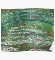 MONET, Claude, Artist, Art, Painter, Oil Painting, Canvas, The Japanese Footbridge, 1899. Poster