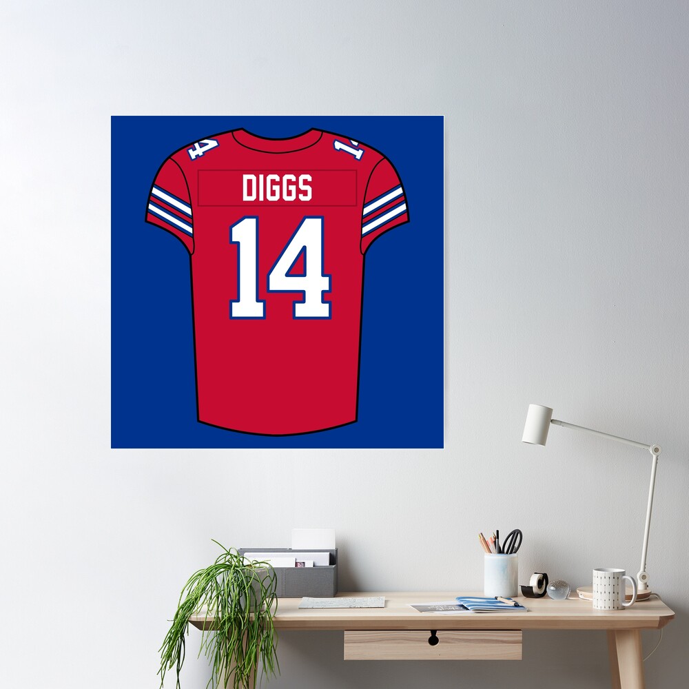 Stefon Diggs Alternate Jersey Poster for Sale by designsheaven