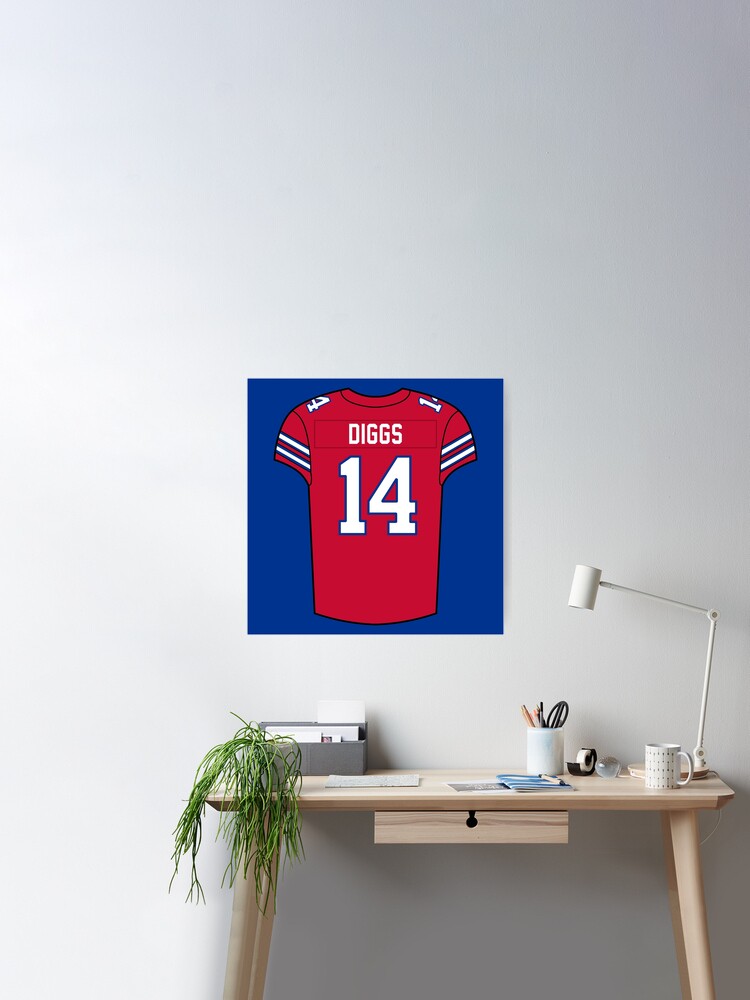 Stefon Diggs Alternate Jersey Art Board Print for Sale by