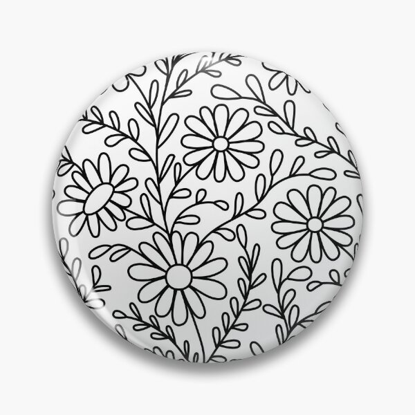 Item preview, Chamomile Flower Pattern designed and sold by EIMgraphic.