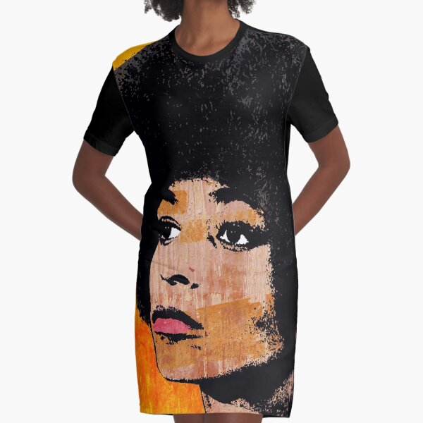 ANGELA DAVIS (COLOR) Graphic T-Shirt Dress