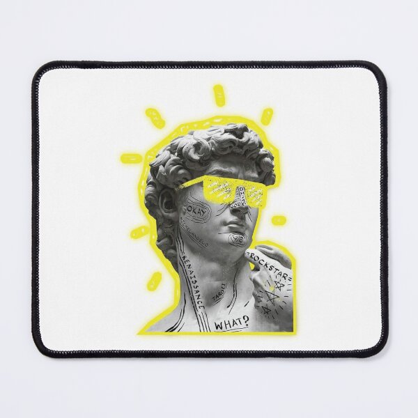 Item preview, Vaporwave Doodle David statue designed and sold by PourElla.