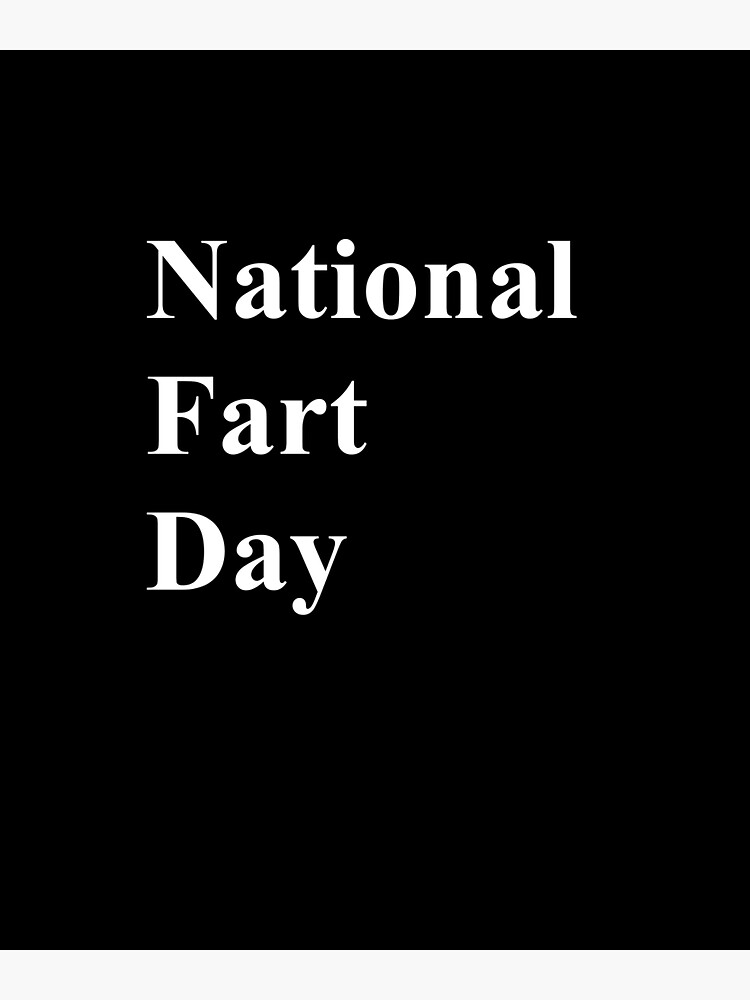 "National Fart Day" Sticker for Sale by KarmaRoots Redbubble