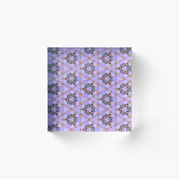 Item preview, Pink and White Flower and Red Berries Triangle Pattern | Hesperantha 1.4 designed and sold by FRLF.