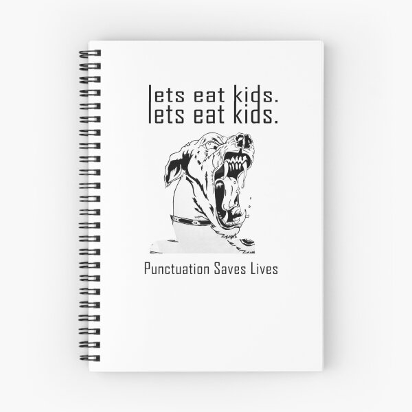 Item preview, Let's eat kids Punctuation Saves Lives, Funny Vintage Sarcastic saying, Funny joke meme gift for your friend designed and sold by runouts.