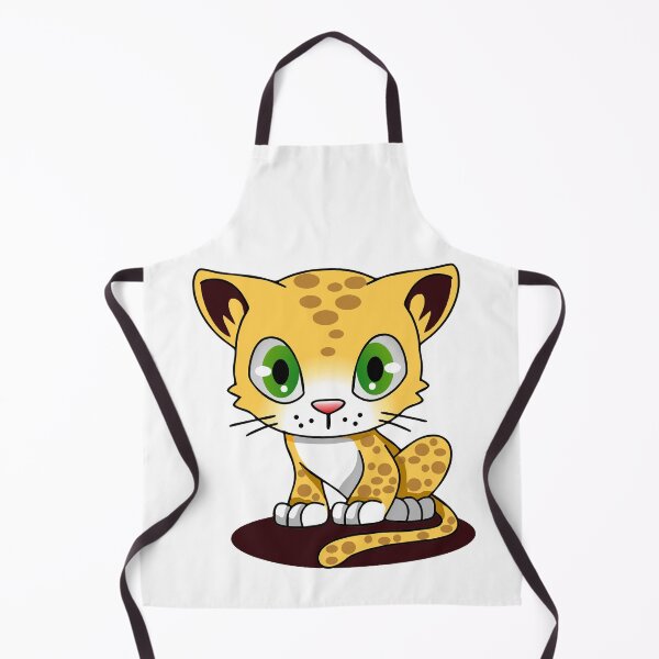 Item preview, SPOTTED BROWN GREEN-EYED KITTEN ON A MAROON MAT designed and sold by ILA-DODO.