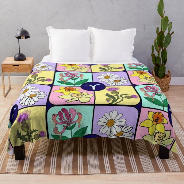 Item preview, Aries lucky flower design designed and sold by Pattern Petals.