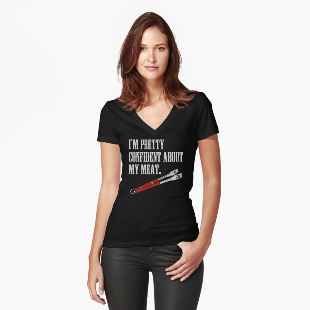 Item preview, Fitted V-Neck T-Shirt designed and sold by BrandonEstes.