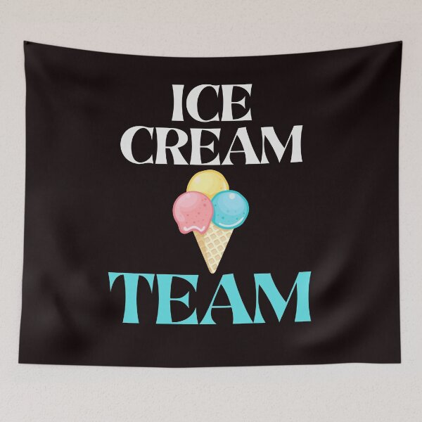 Artikelvorschau, Funny Ice Cream Team Scoop Cones Eating Love Ice Cream entworfen und verkauft von MagicSD Designs.