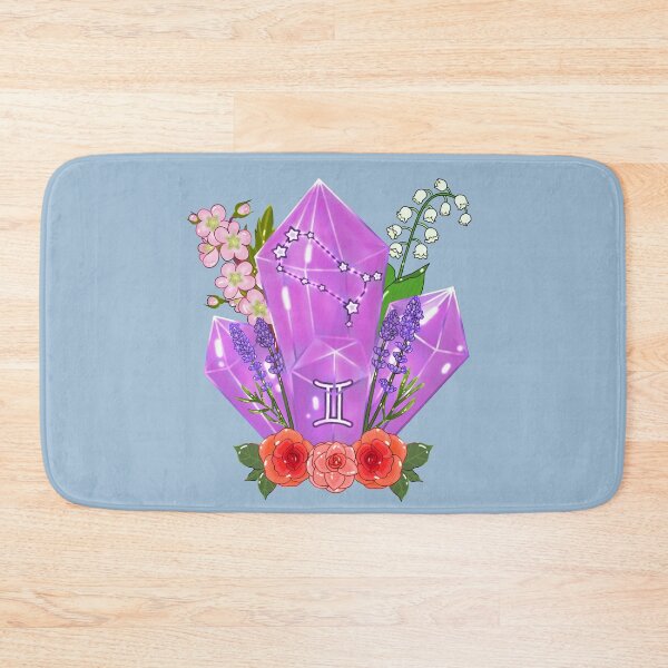 Item preview, Gemini zodiac crystal design. designed and sold by Pattern Petals.