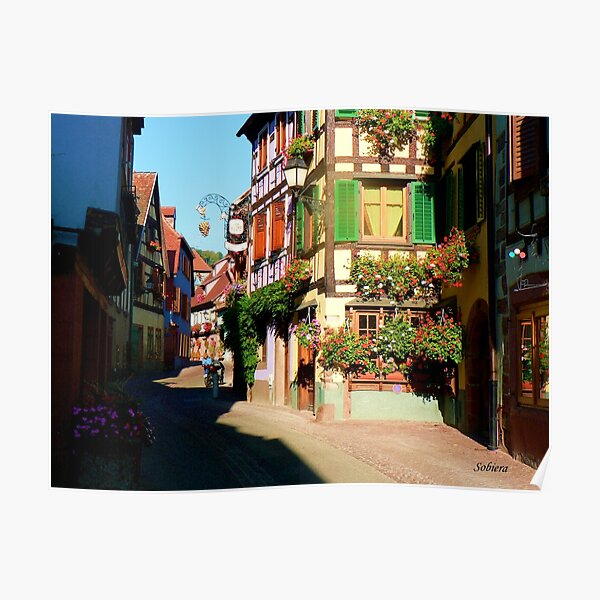 Une Rue d'Alsace Poster