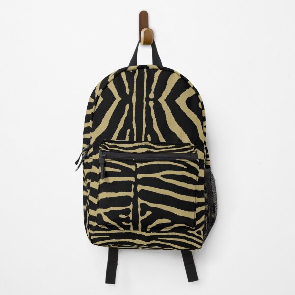 Item preview, Zebra Wild Animal Print 733 Black and Gold designed and sold by tonymagnerart.