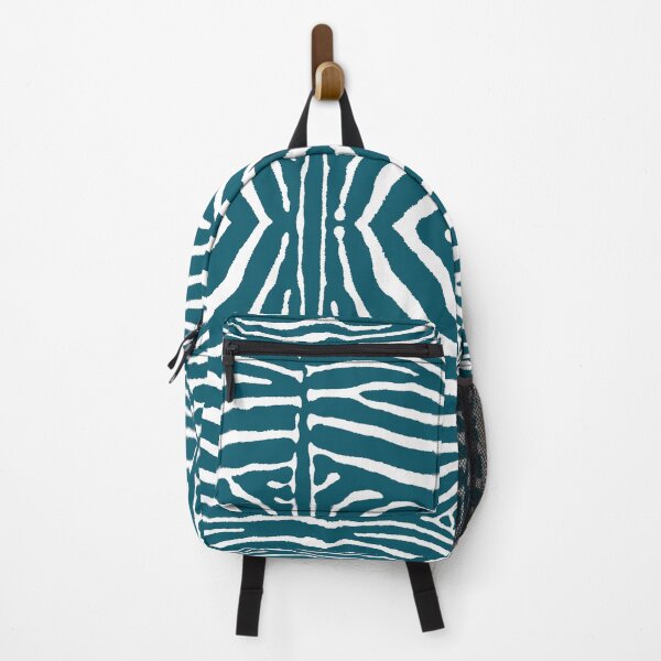 Item preview, Zebra Wild Animal Print 734 Teal designed and sold by tonymagnerart.