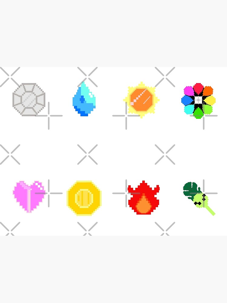 "Pixelmon Badges" Art Print for Sale by PixelMix Redbubble