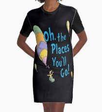 Hot Air Balloon Graphic T-Shirt Dress