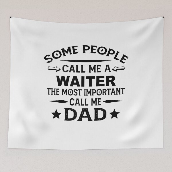 Item preview, waiter Father Dad T-shirt gift for father's Day waiter Dad Father's Day, waiter Dad Hudband Christmas Gift designed and sold by xlnv.