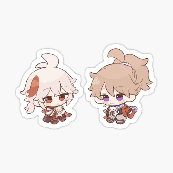 Item preview, Chibi Kazuha and Tomo Kawaii - Genshin Impact designed and sold by Sara2806.