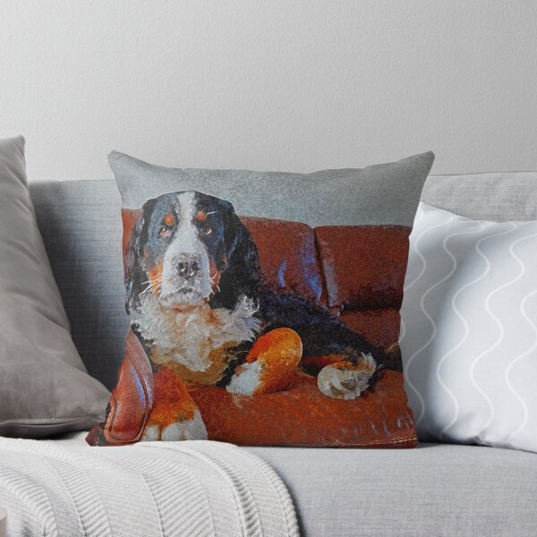 Item preview, Bernese Mountain Dog on the couche  designed and sold by AlbertandOlly.
