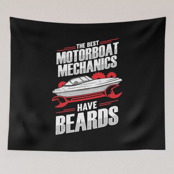 Item preview, The Best Motorboat Mechanics Have Beards designed and sold by Marcid95.