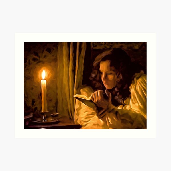 A little night reading Art Print