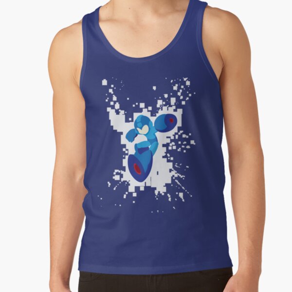 Artikel-Vorschau von Mega Man Pixel Sprung T-Shirt, designt und verkauft von KophamerDesign.