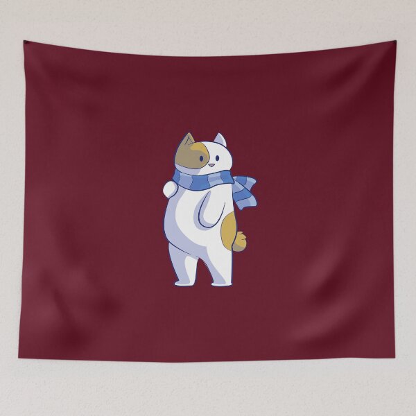 Artikelvorschau, SNOW CAT WITH BLUE STRIPPED SCARF entworfen und verkauft von ILA-DODO.