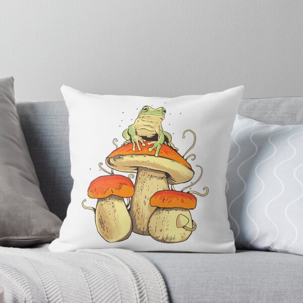 Item preview, icon toad sticker frog with mushrooms designed and sold by Shifa19.