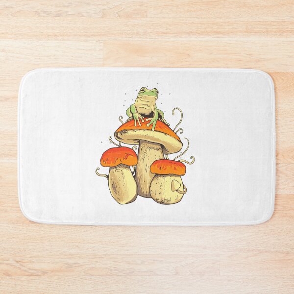 Item preview, icon toad sticker frog with mushrooms designed and sold by Shifa19.