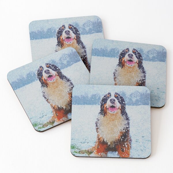 Item preview, Bernese Mountain Dog in the snow  designed and sold by AlbertandOlly.