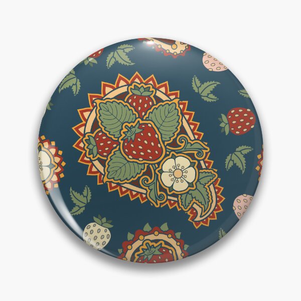 Item preview, Strawberry Paisley Pattern designed and sold by sifis.