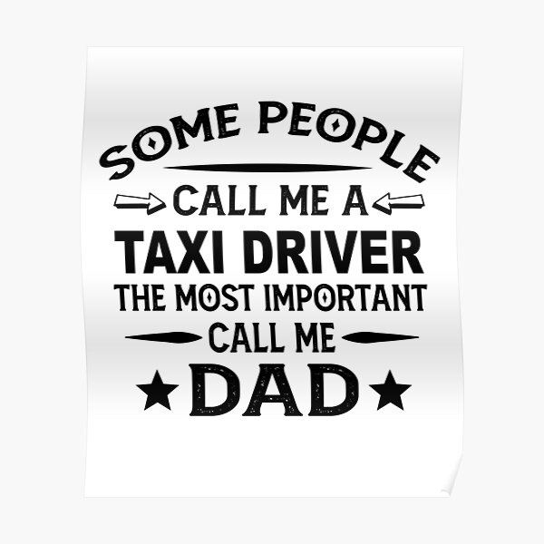 Taxi Themed Funny Humour Joke Fathers Day Card & Badge For Dad Stepdad Grandad 