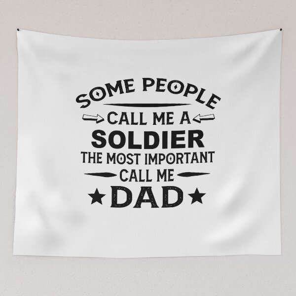 Item preview, soldier Father Dad T-shirt gift for father's Day soldier Dad Father's Day, soldier Dad Hudband Christmas Gift designed and sold by xlnv.
