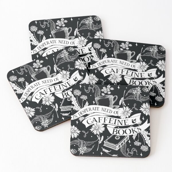 Item preview, Caffeine and Books designed and sold by Folktalesblend.
