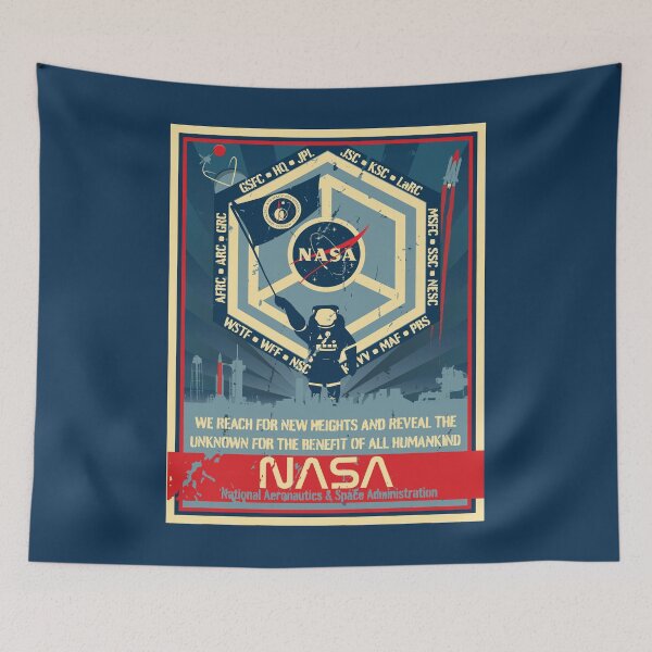 Item preview, NASA Resistance (NASA Seal Flag+Worm version) designed and sold by salamero.