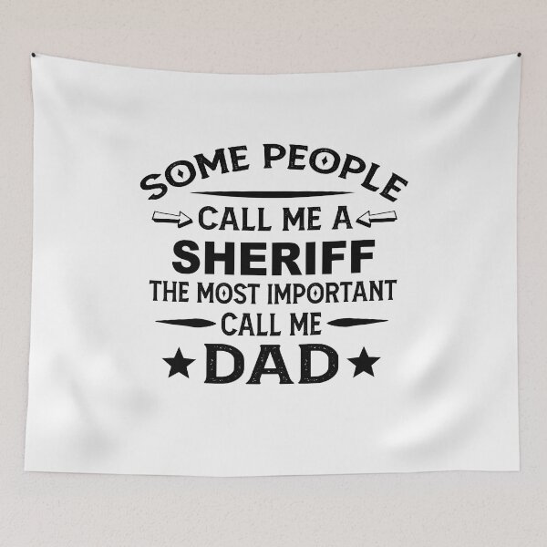 Item preview, sheriff Father Dad T-shirt gift for father's Day sheriff Dad Father's Day, sheriff Dad Hudband Christmas Gift designed and sold by xlnv.