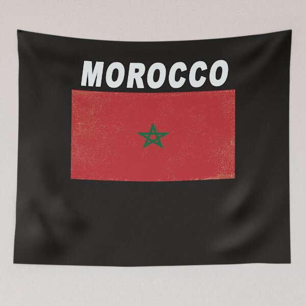 Item preview, Morocco National Sport Design - Distressed Moccocan Flag designed and sold by merchhost.