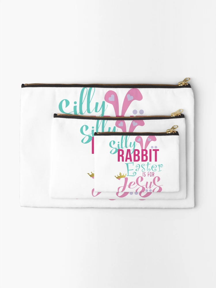 Thumbnail 2 of 4, Zipper Pouch, Easter Rabbit designed and sold by CreativeStrike.