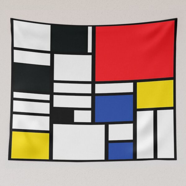 Item preview, piet mondrian - Composition with,Red,Blue, yellow,black,white designed and sold by Olivia-One.