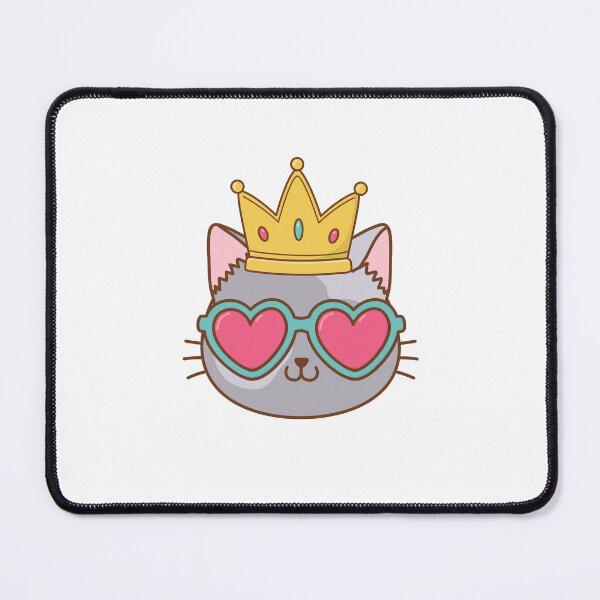 Item preview, Cat princess/ cat queen/ cat in a crown designed and sold by fluffyfriends.